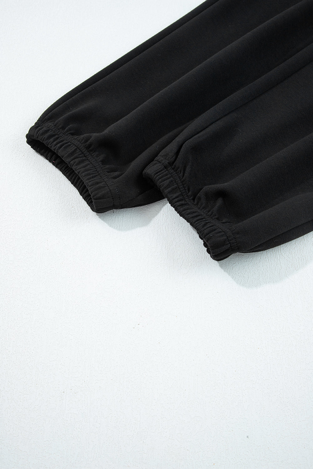 Goat Zip Collar Long Sleeve Top Drawstring Pants Set