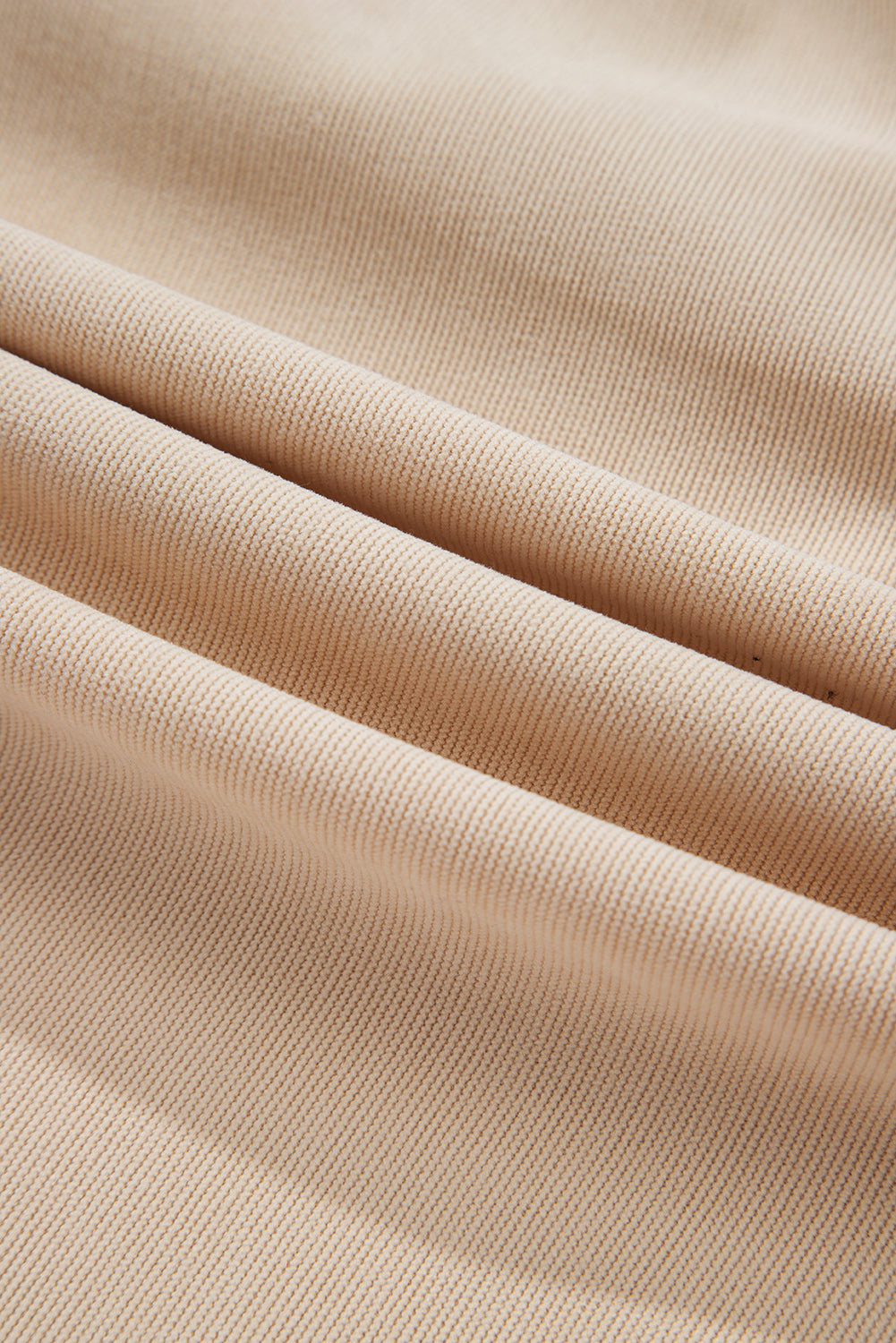 Oatmeal Corduroy Button Detail Dress