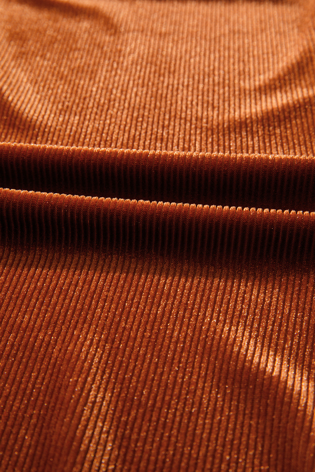 Clay Velvet Ribbed Top