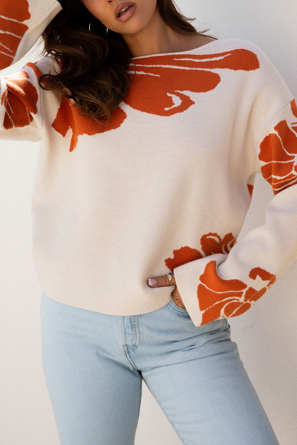 Desert Bloom Wide Sleeve Sweater