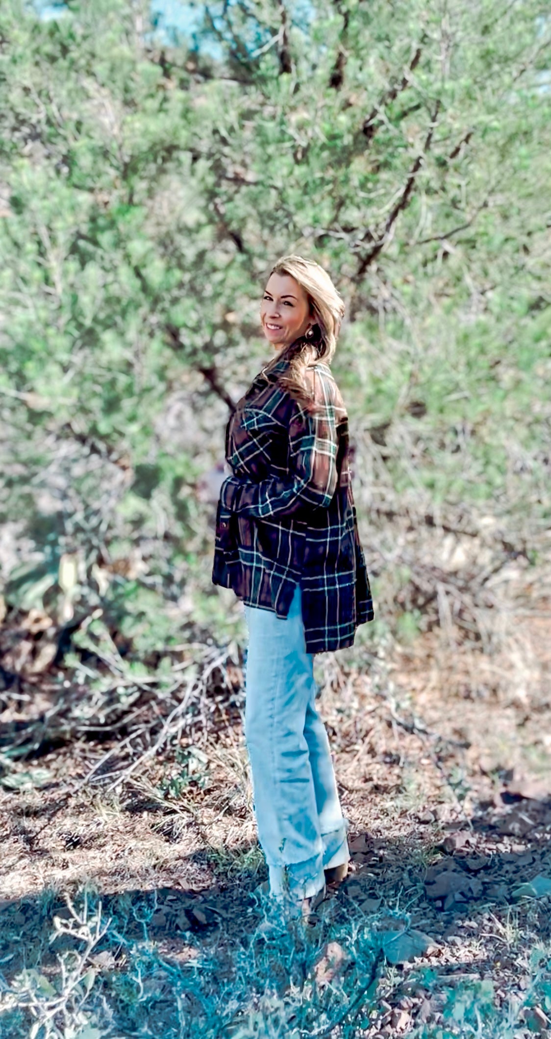 Ember Green Plaid Flannel