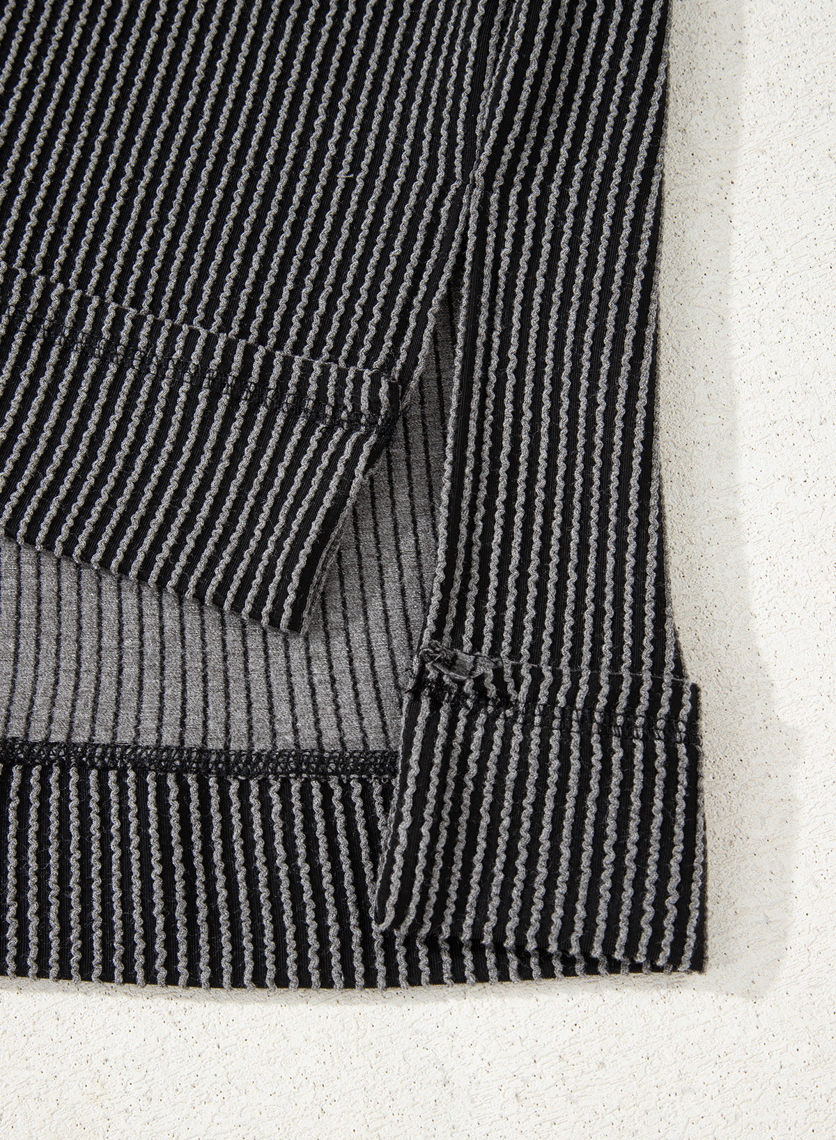 Sky Blue Corded Lantern Sleeve Top High Waist Ruffled Mini Skirt Set