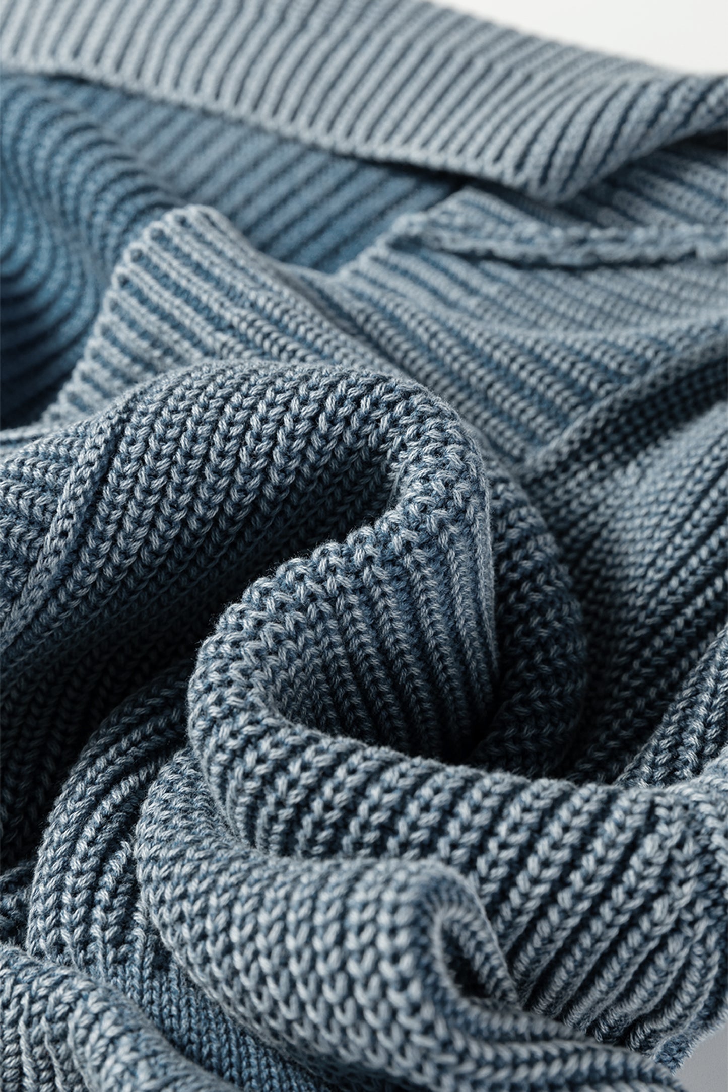 Chestnut Mineral Wash Patchwork Knit Cardigan