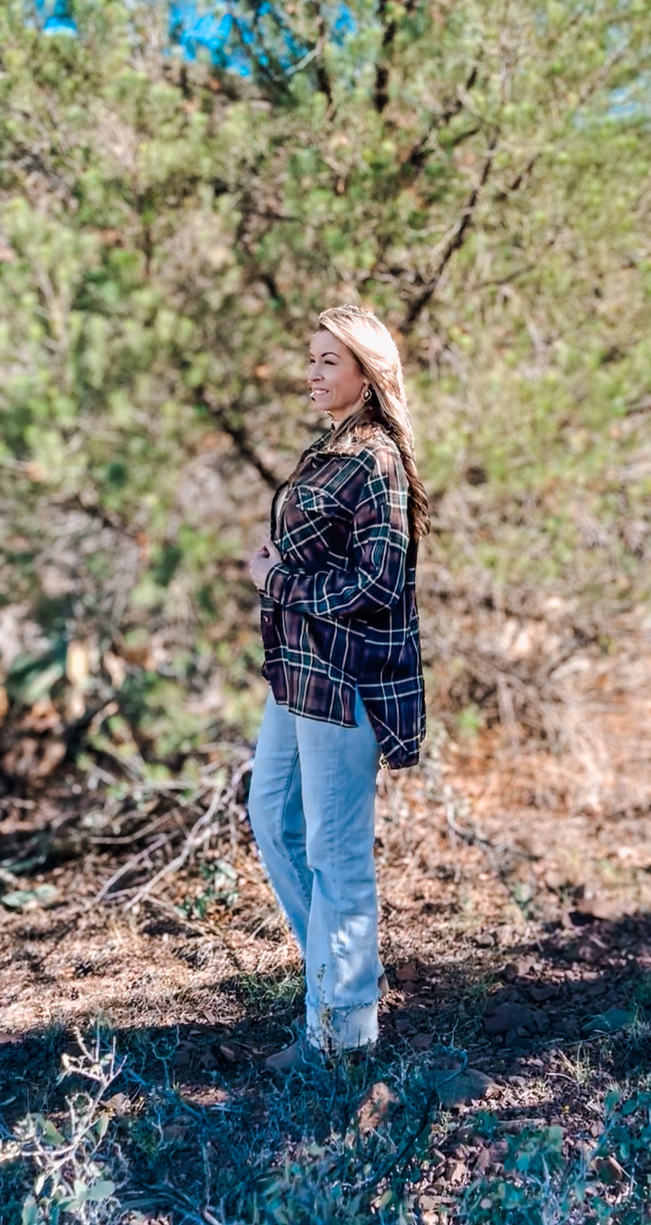 Ember Green Plaid Flannel