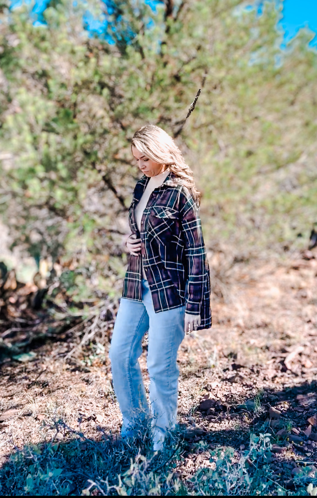 Ember Green Plaid Flannel
