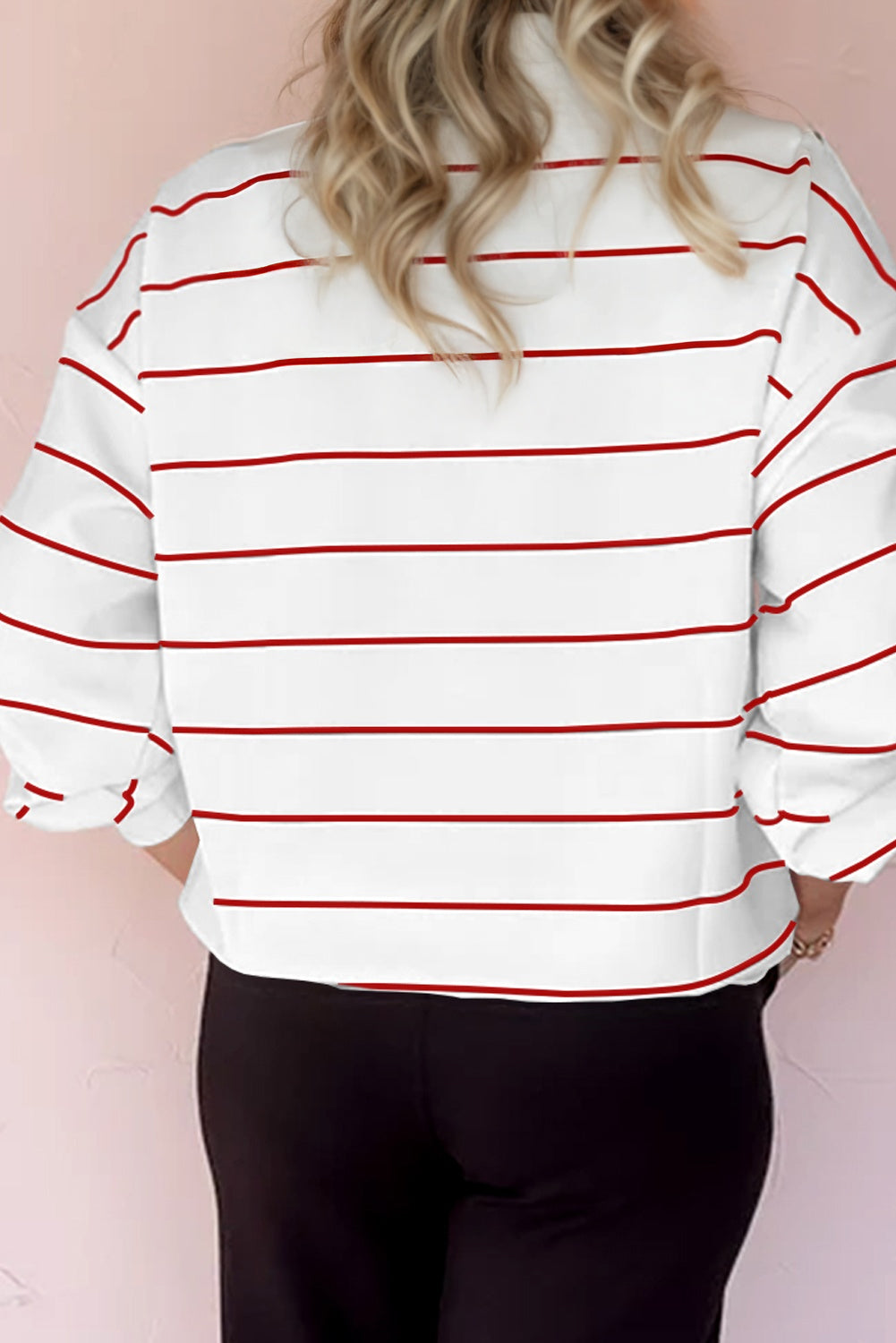 Fiery Red Zip Up Long Sleeve Top