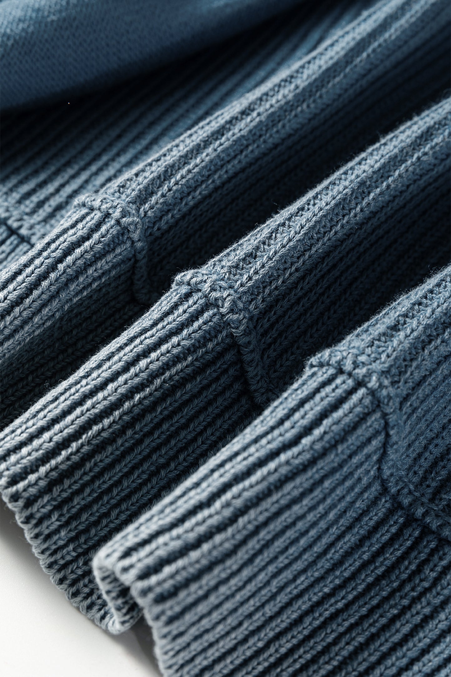 Chestnut Mineral Wash Patchwork Knit Cardigan