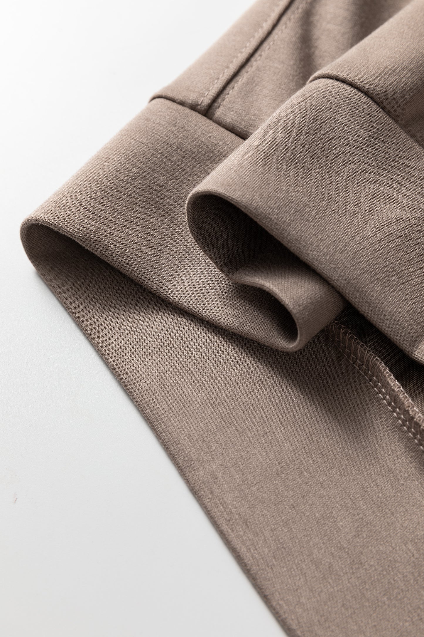 Goat Zip Collar Long Sleeve Top Drawstring Pants Set