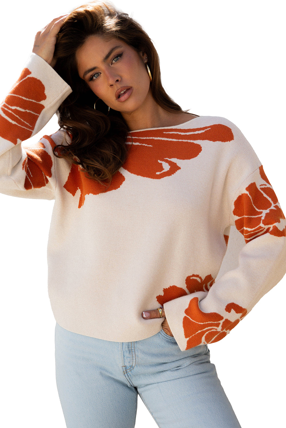 Desert Bloom Wide Sleeve Sweater