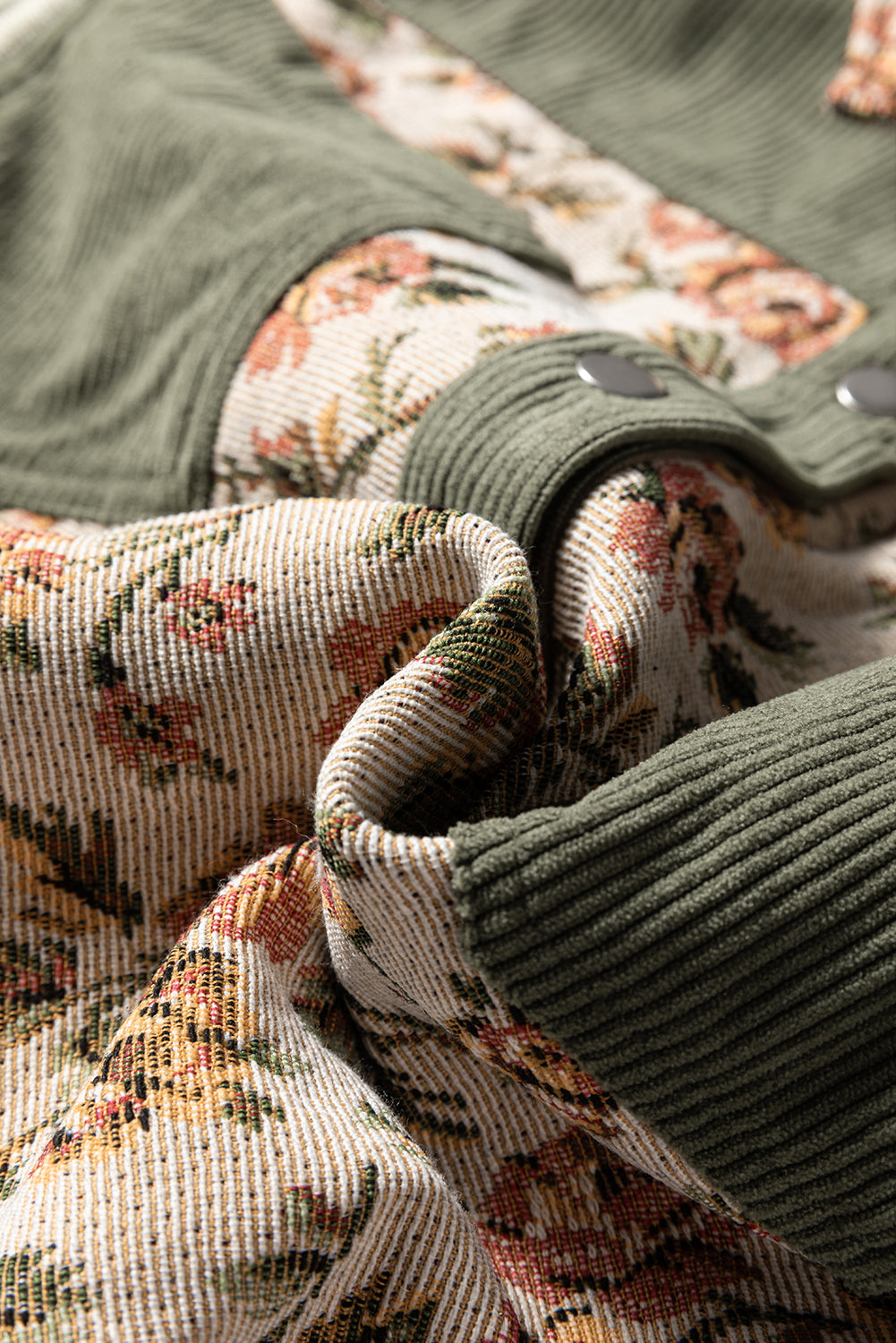 Brenlee Corduroy Floral Jacket