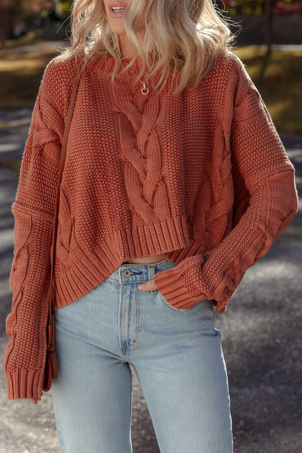 Redwood Burl Chunky Knit Sweater