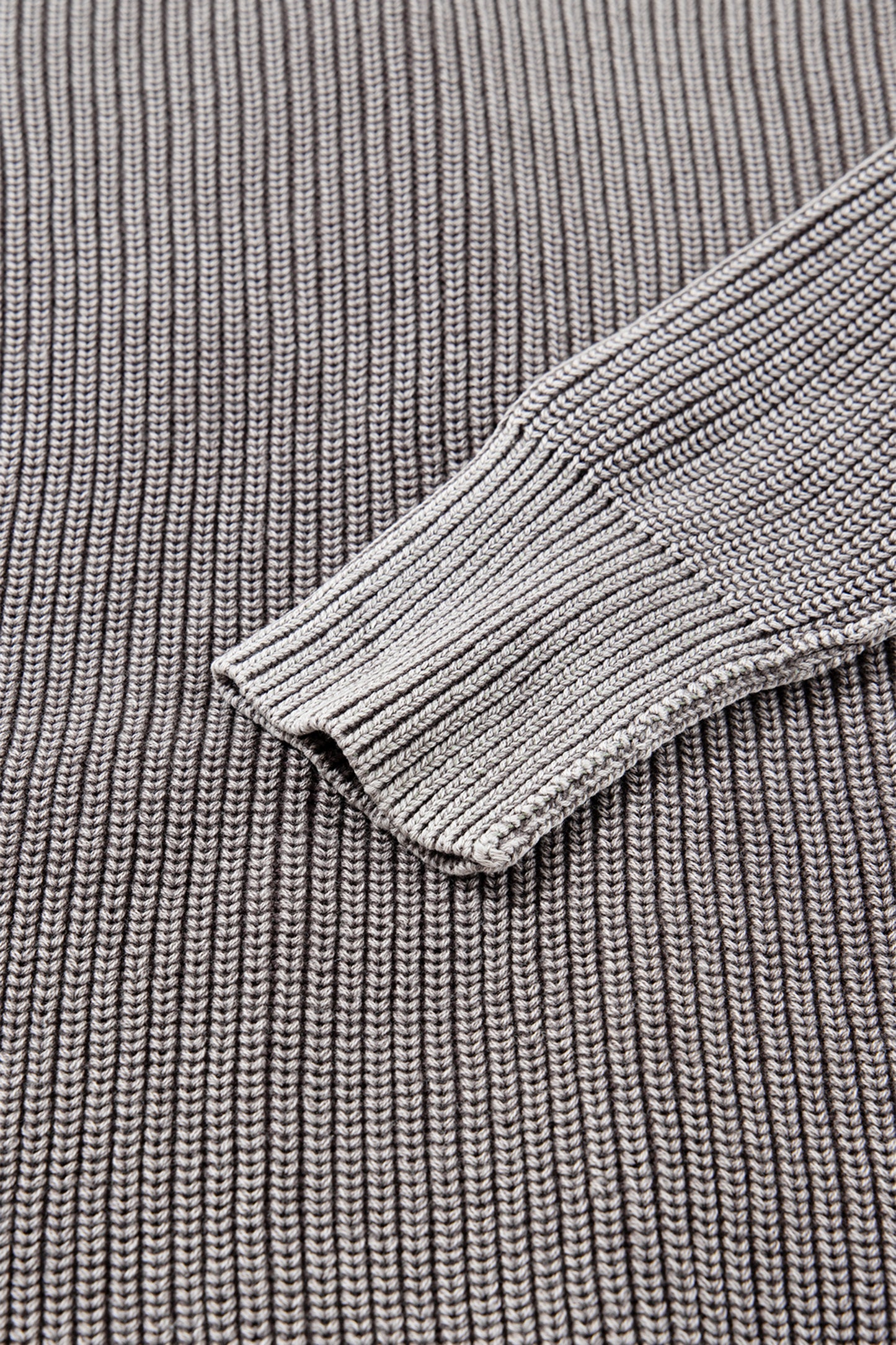 Chestnut Mineral Wash Patchwork Knit Cardigan